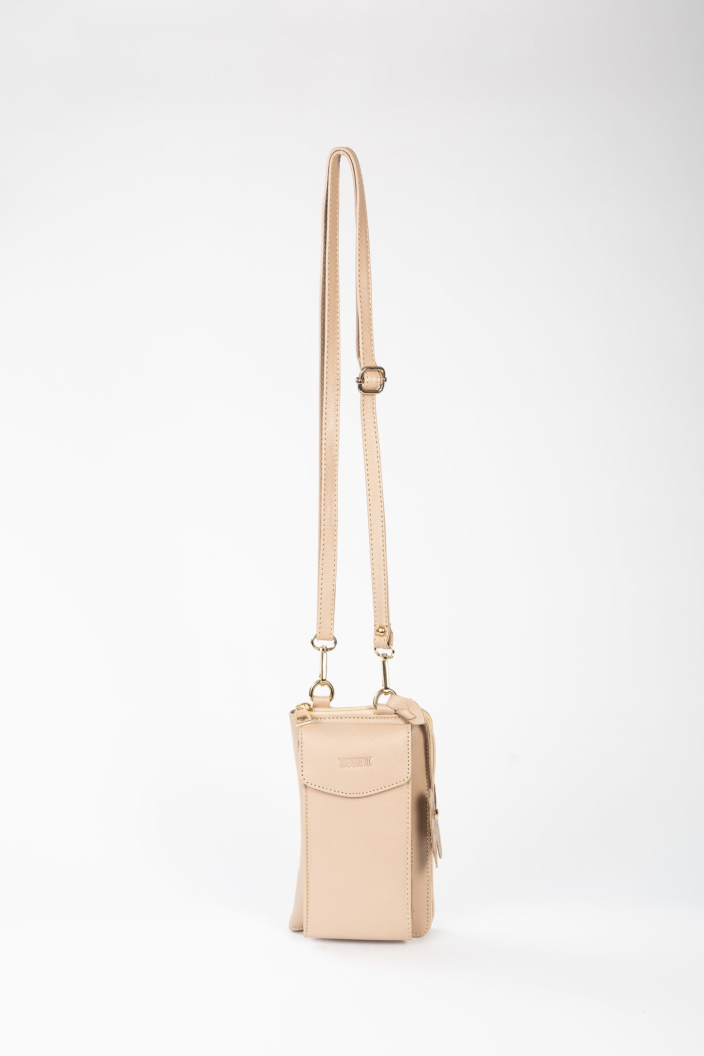 BILLETERA MANOS LIBRES VERTICAL (BEIGE)