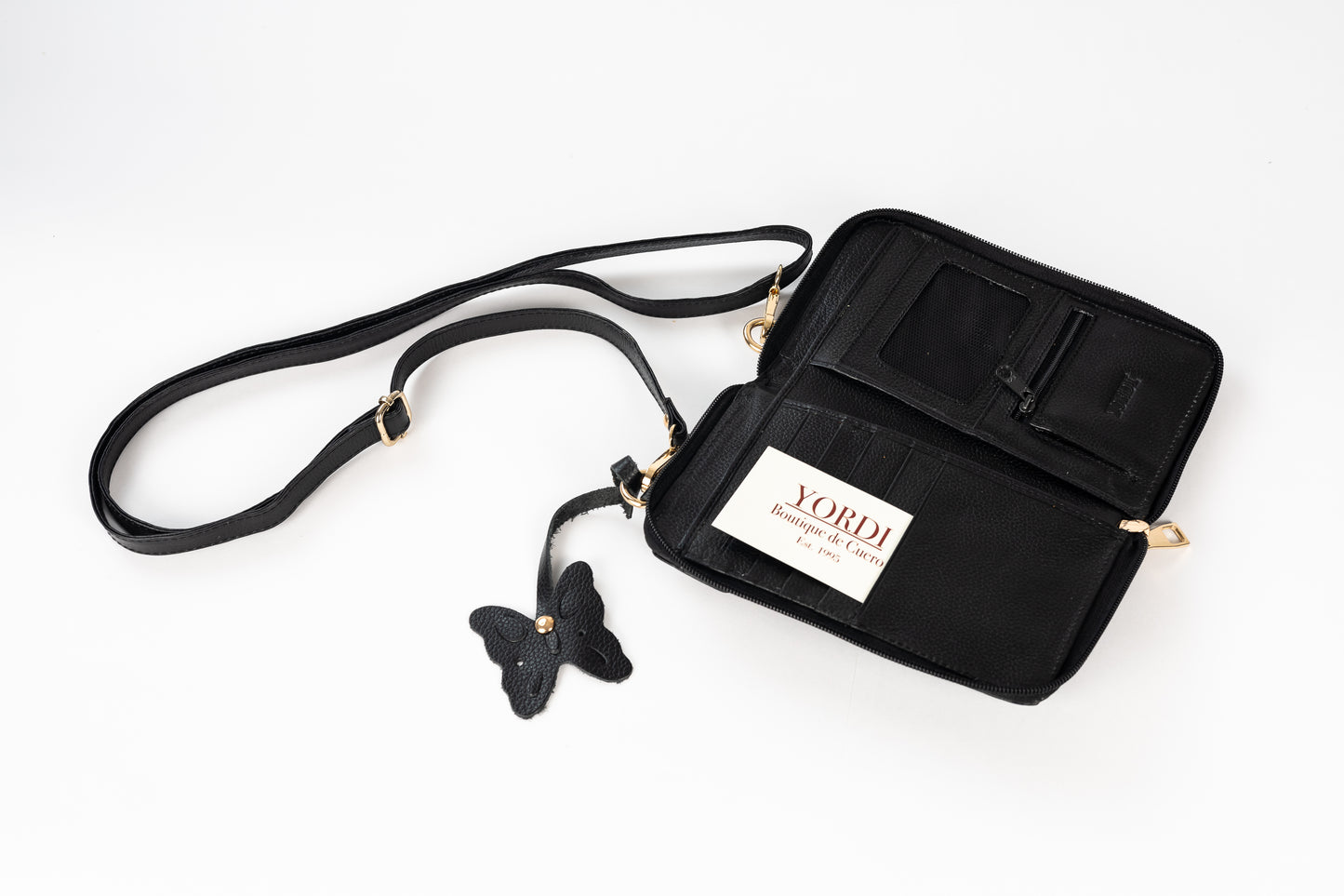 BILLETERA MANOS LIBRES VERTICAL (NEGRO)