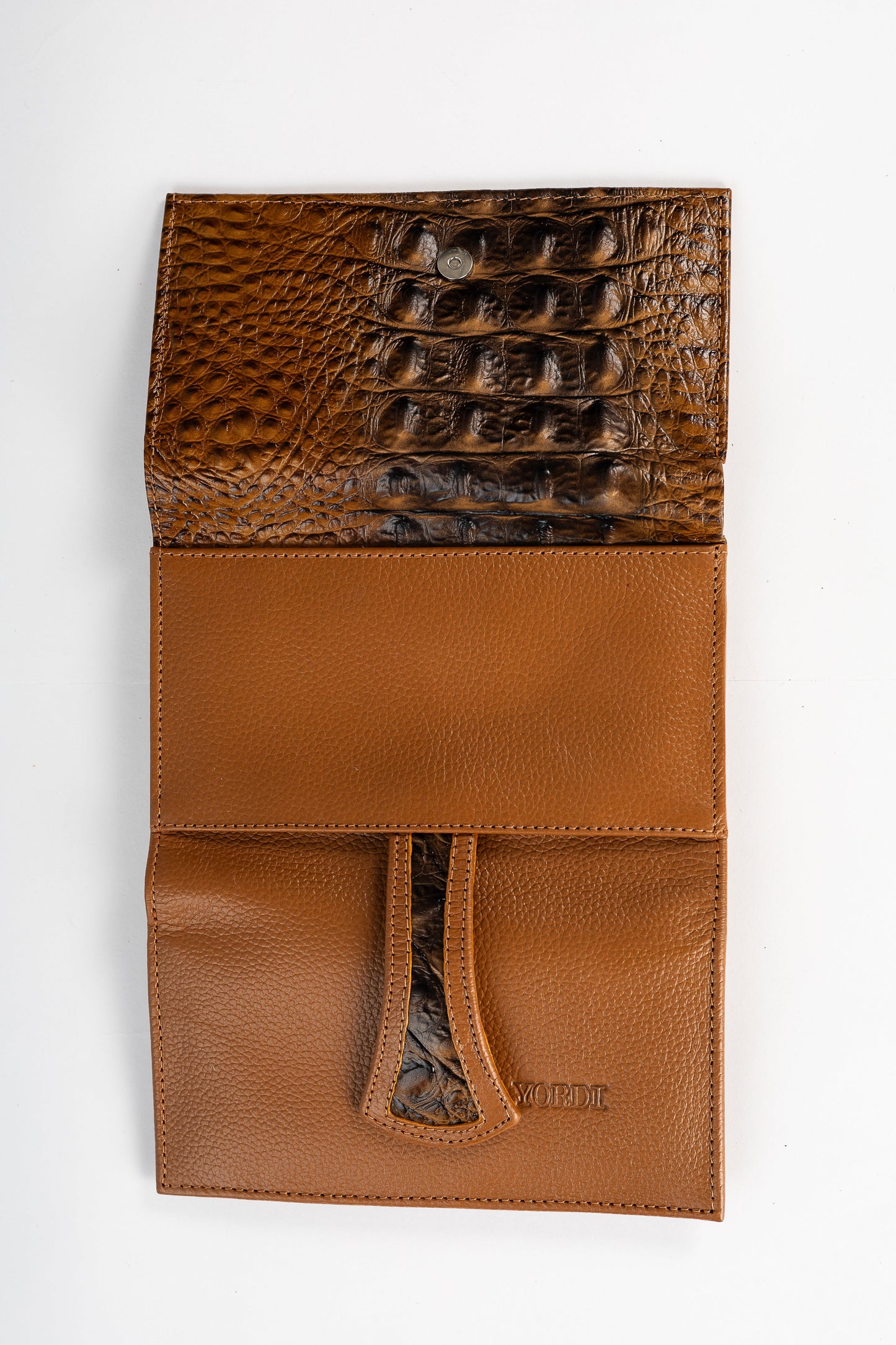 BILLETERA DE DAMA PADUA COCODRILO (CAMEL)