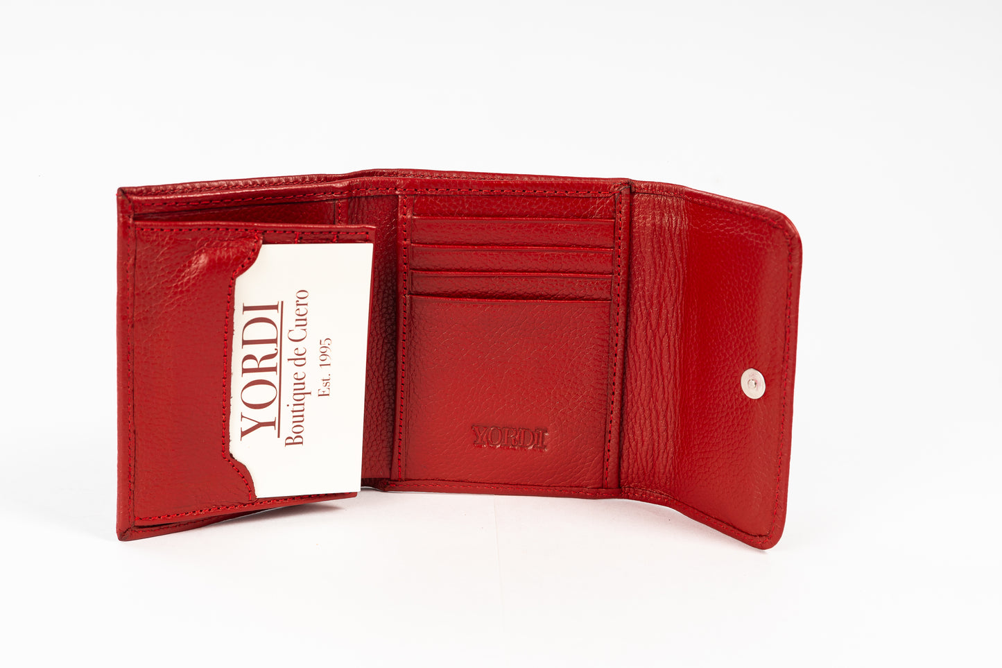 BILLETERA DE DAMA GÉNOVA (ROJO)