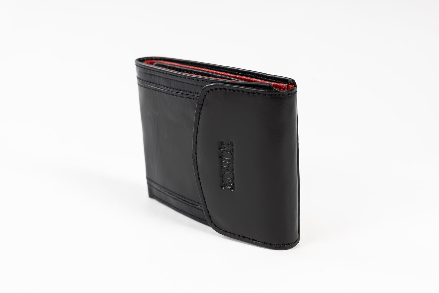 BILLETERA PIEMONTE (NEGRO/ROJO)