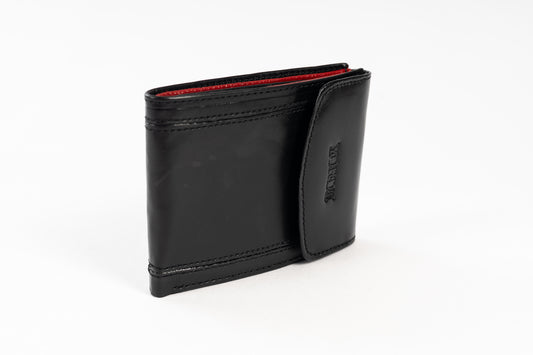 BILLETERA PIEMONTE (NEGRO/ROJO)