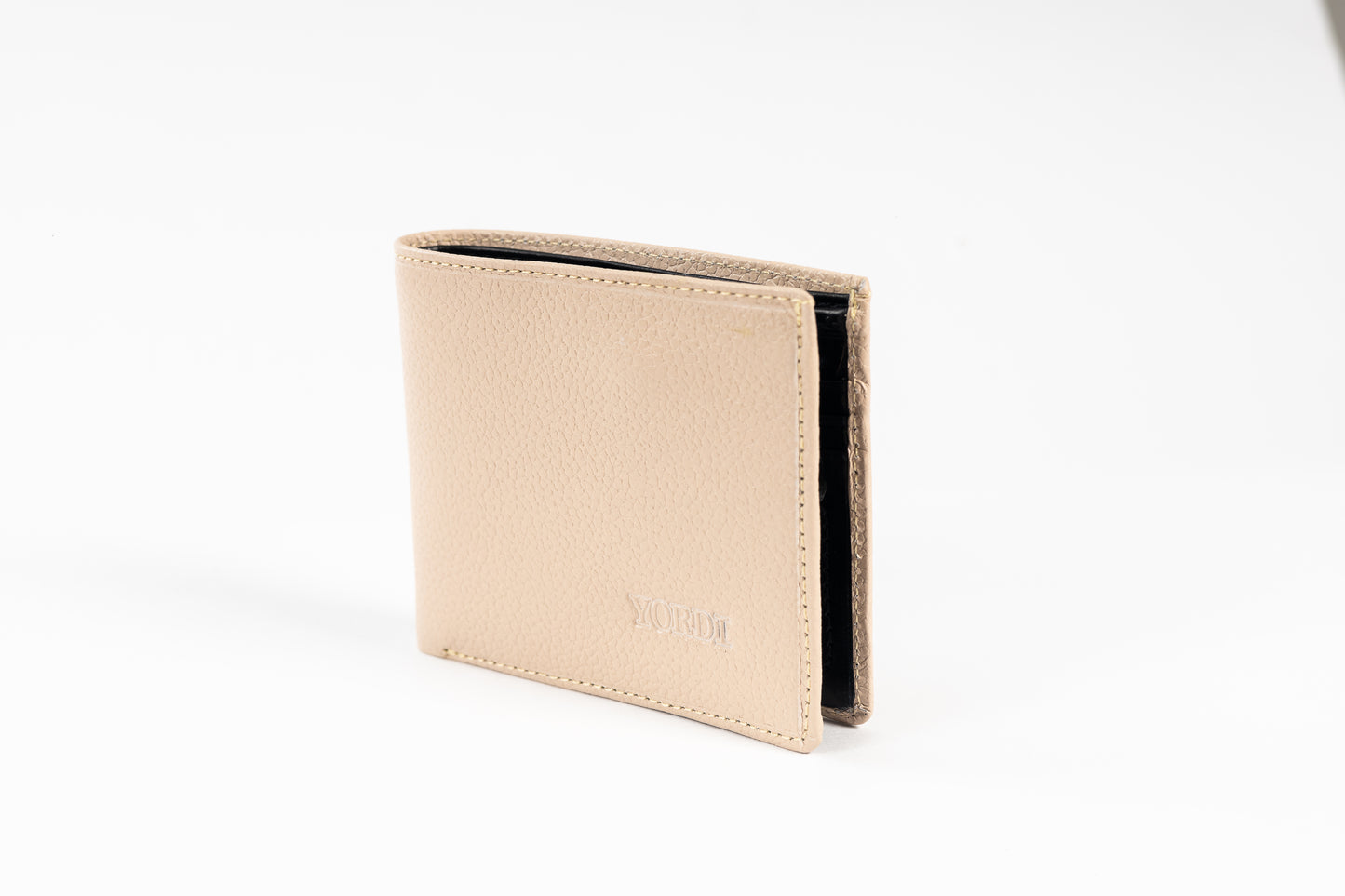 BILLETERA TOSCANA (BEIGE/NEGRO)