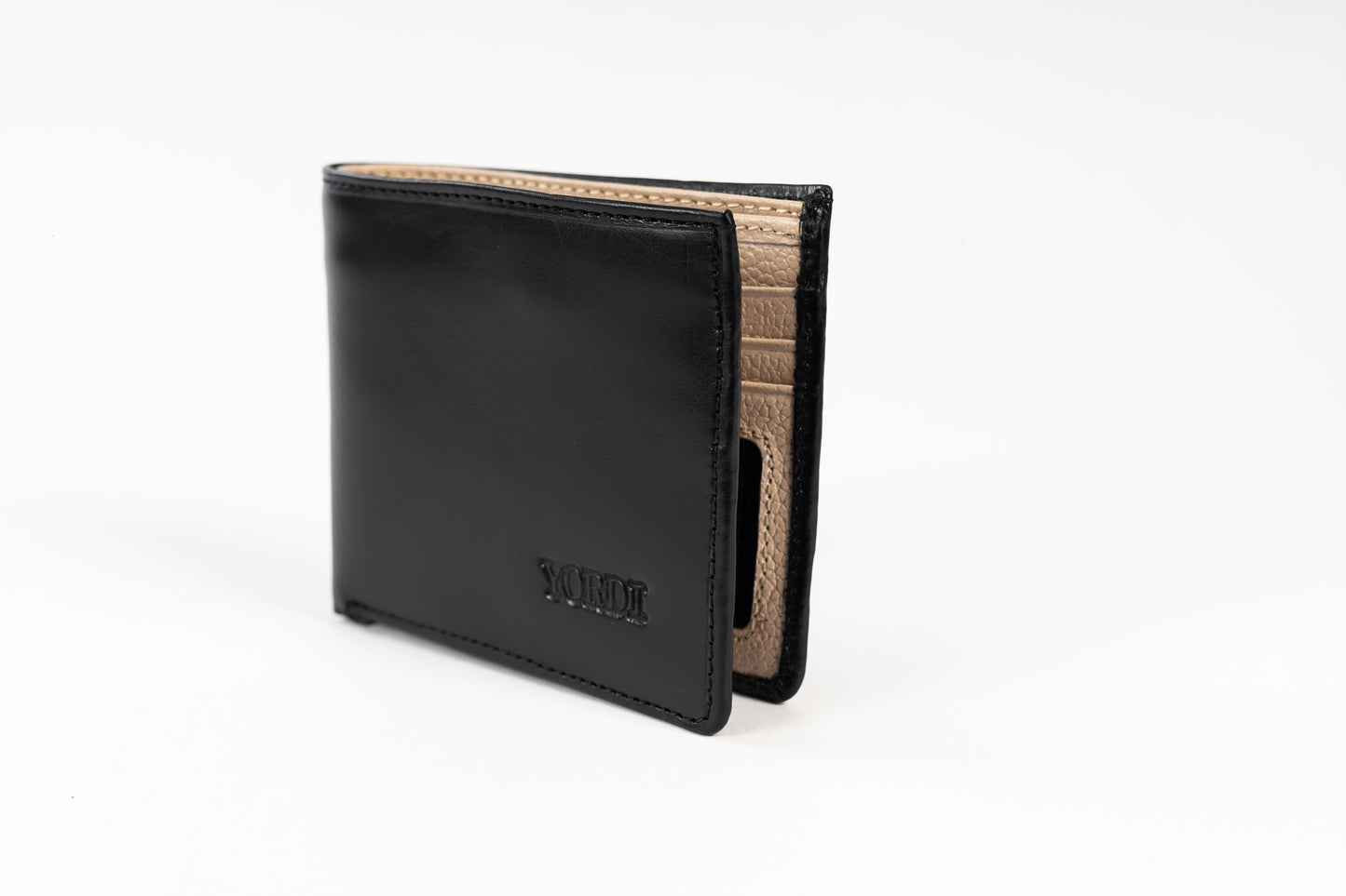 BILLETERA TOSCANA (NEGRO/BEIGE)