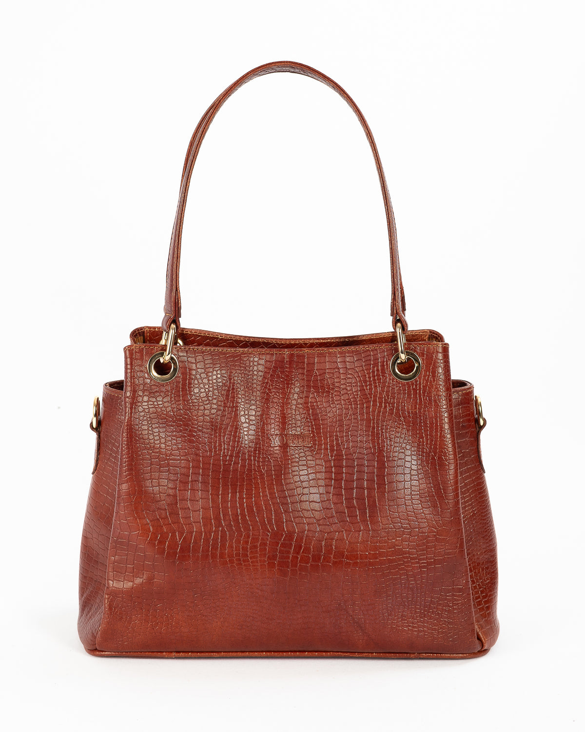 Cartera Judie | Borgoña Cocodrilo