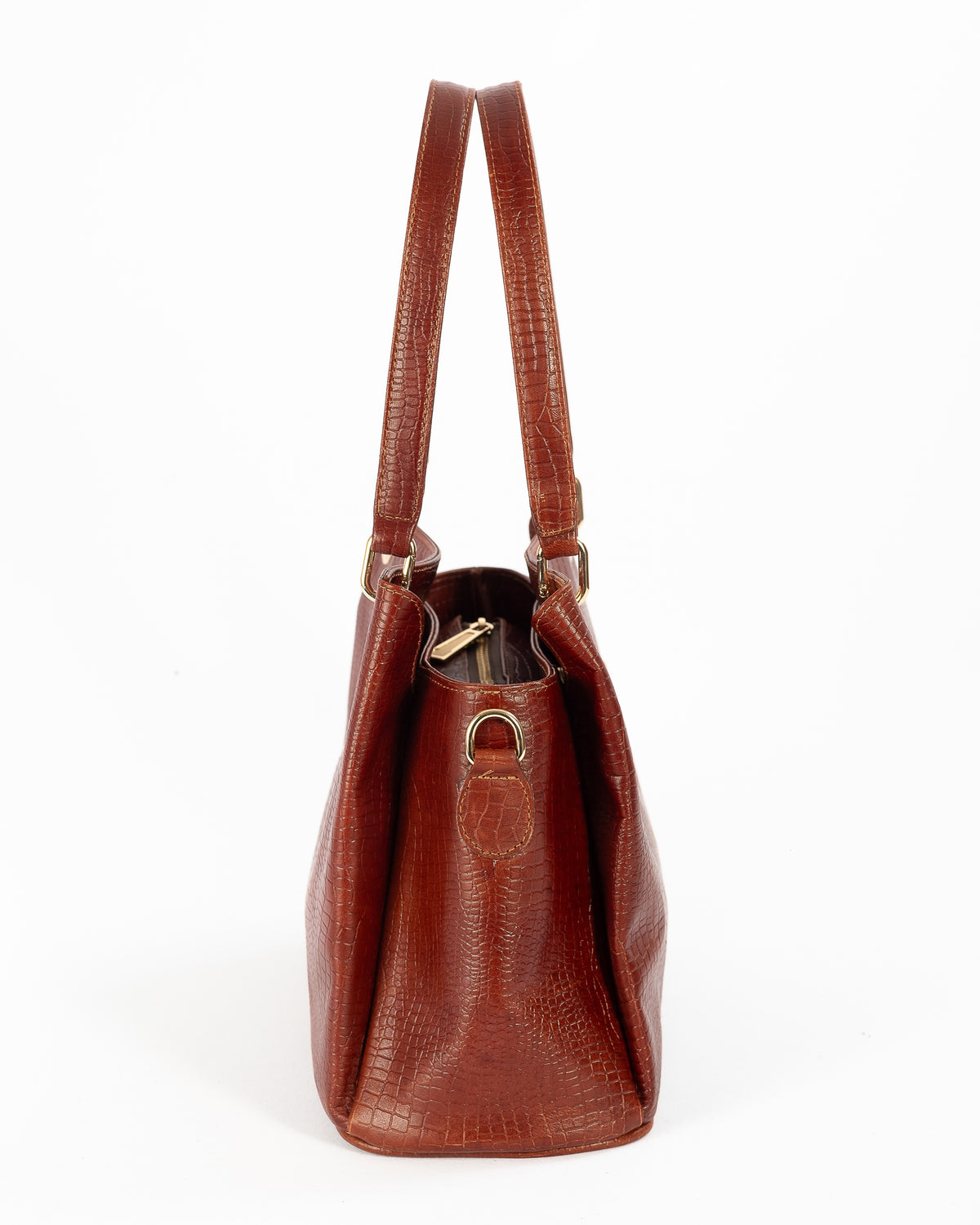 Cartera Judie | Borgoña Cocodrilo