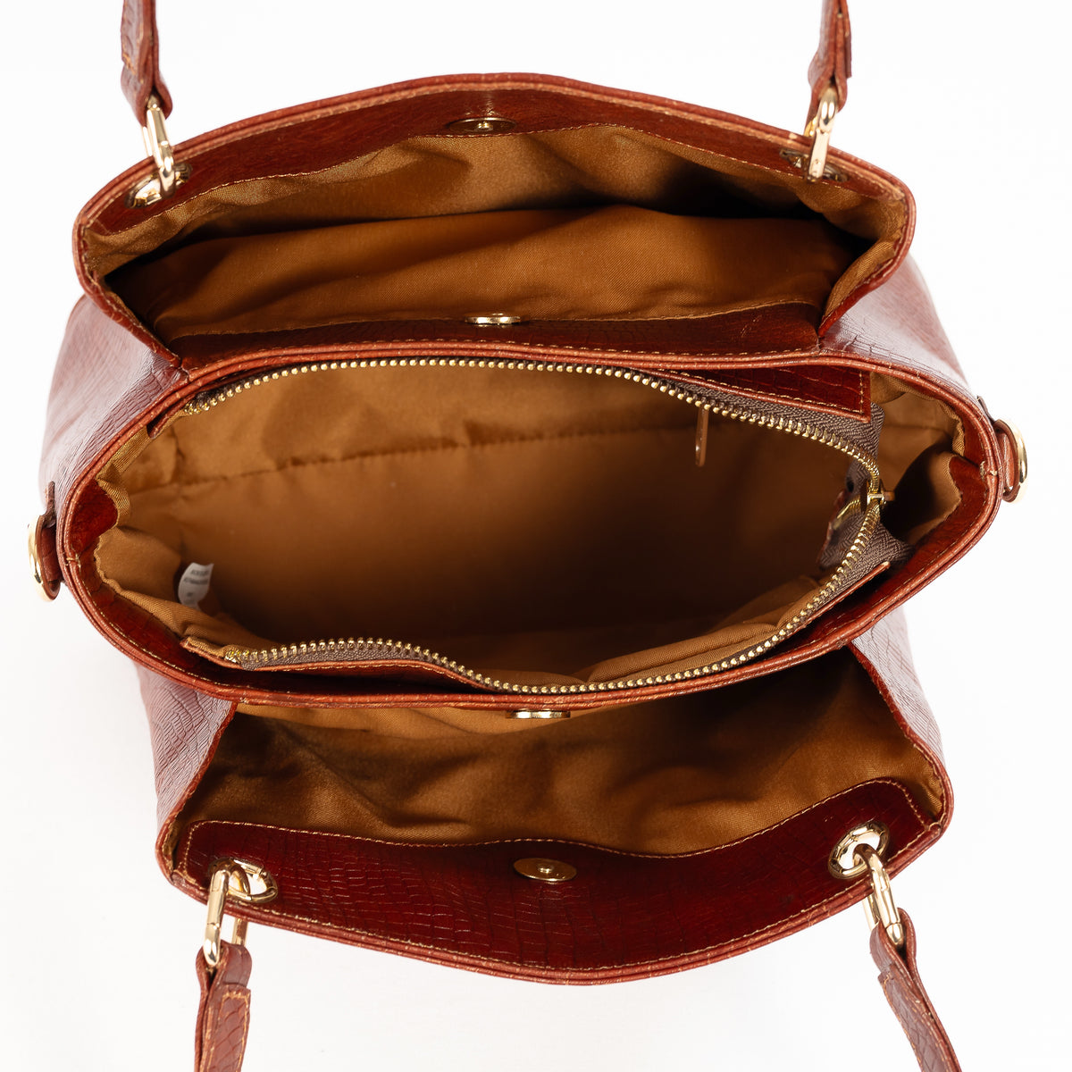 Cartera Judie | Borgoña Cocodrilo