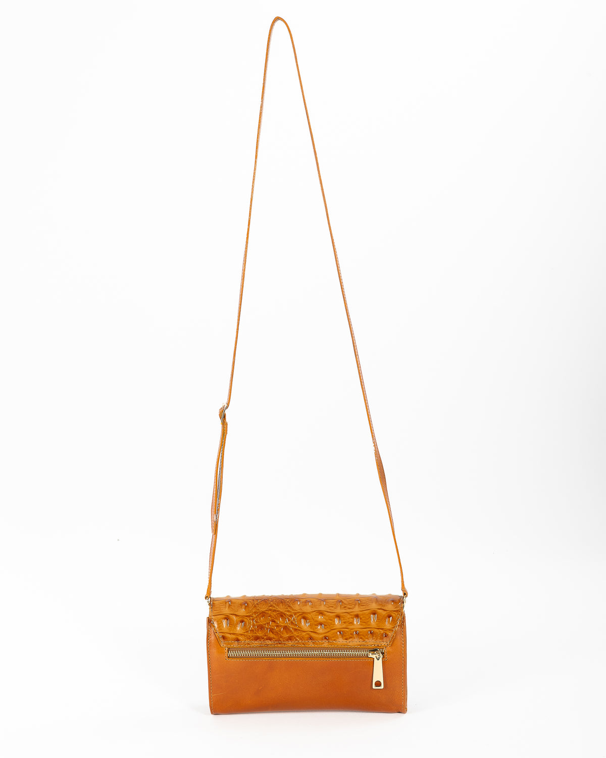 Bolso Clutch Diana | Camel Cocodrilo Charol