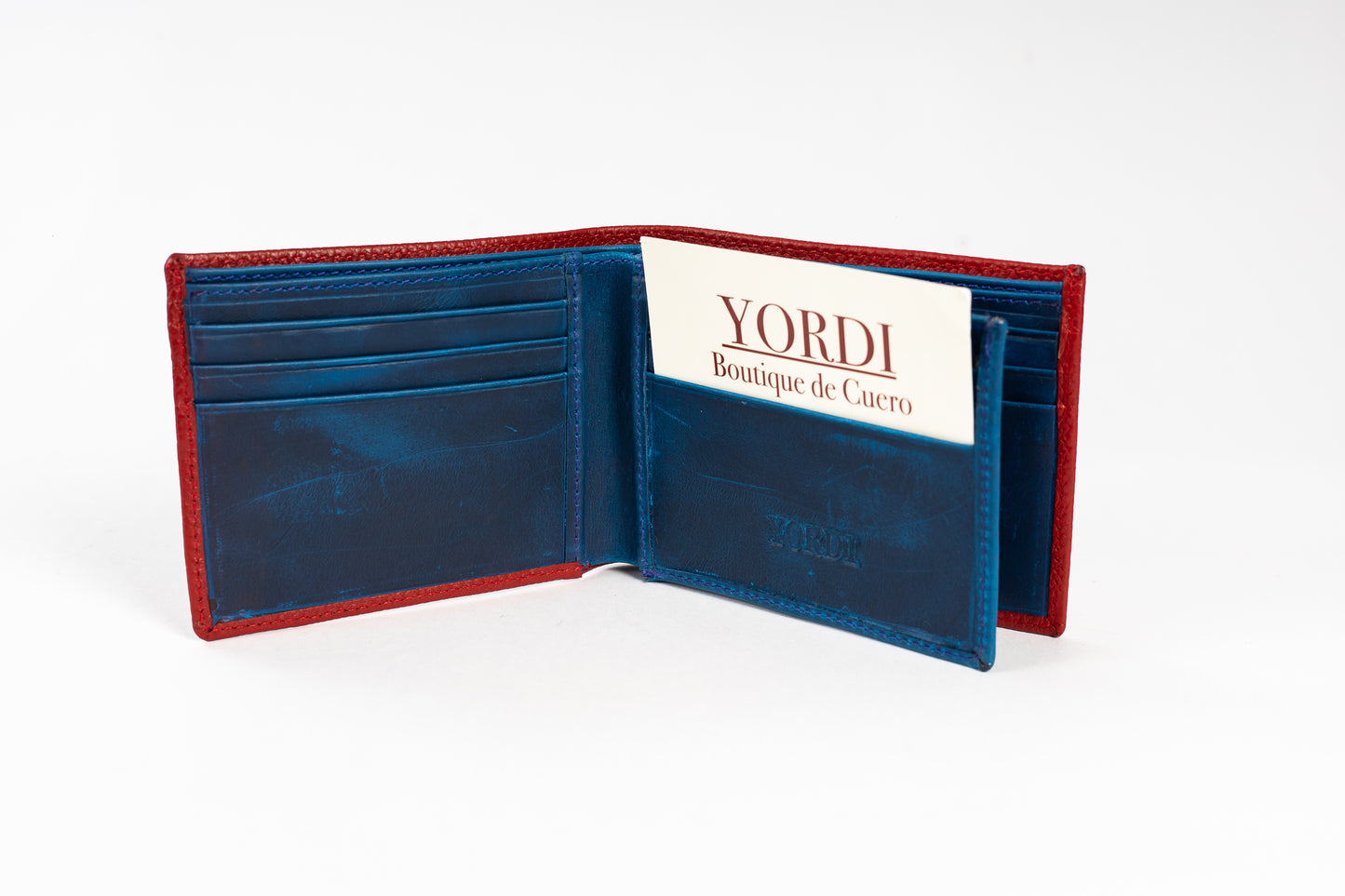 BILLETERA CALABRIA (ROJO/AZUL)