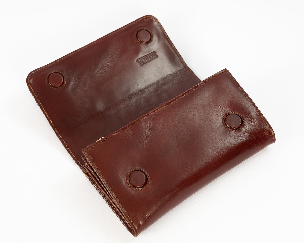 Bolso Clutch Diana | Café Cocodrilo Charol