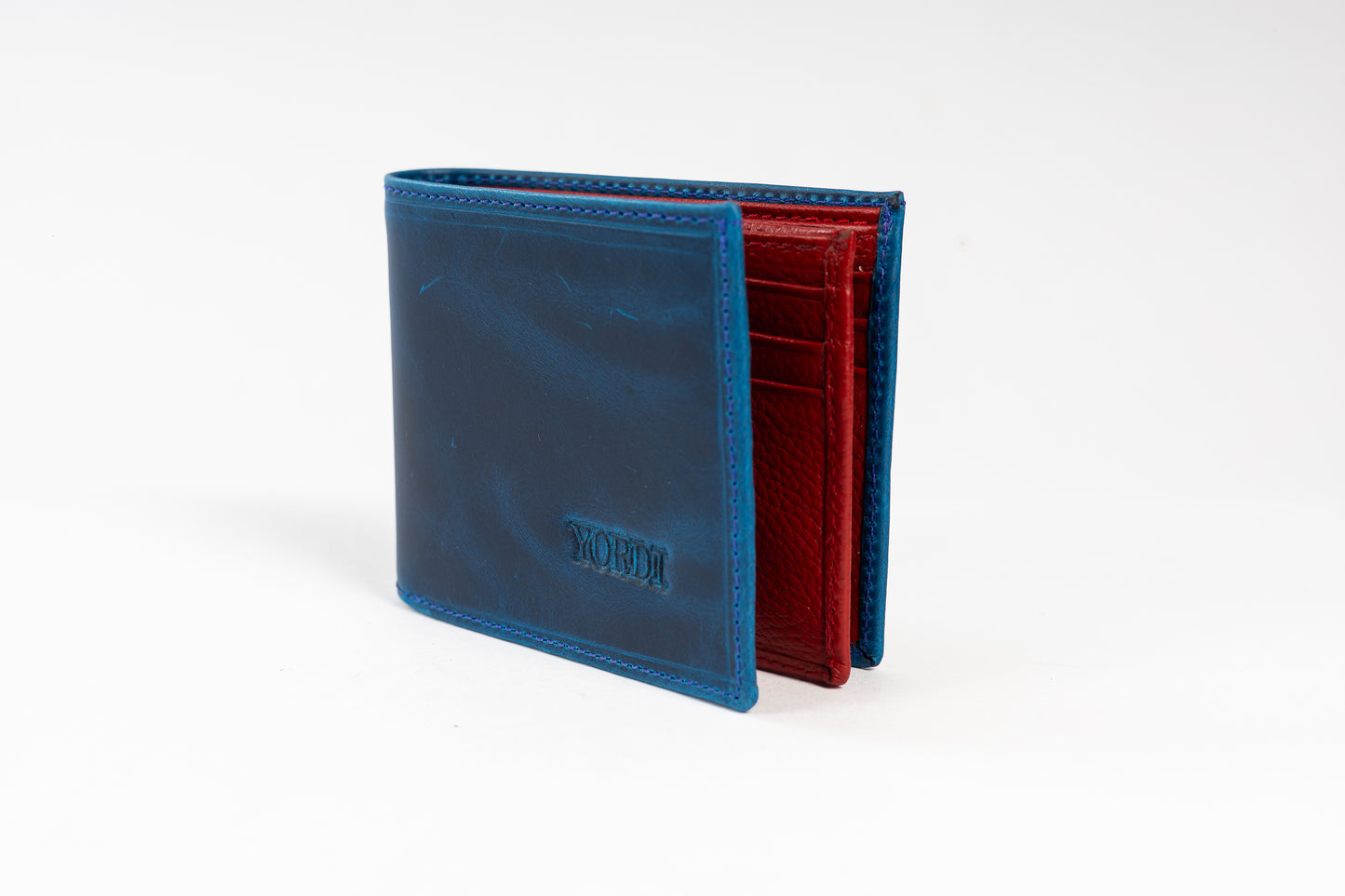 BILLETERA CALABRIA (AZUL/ROJO)