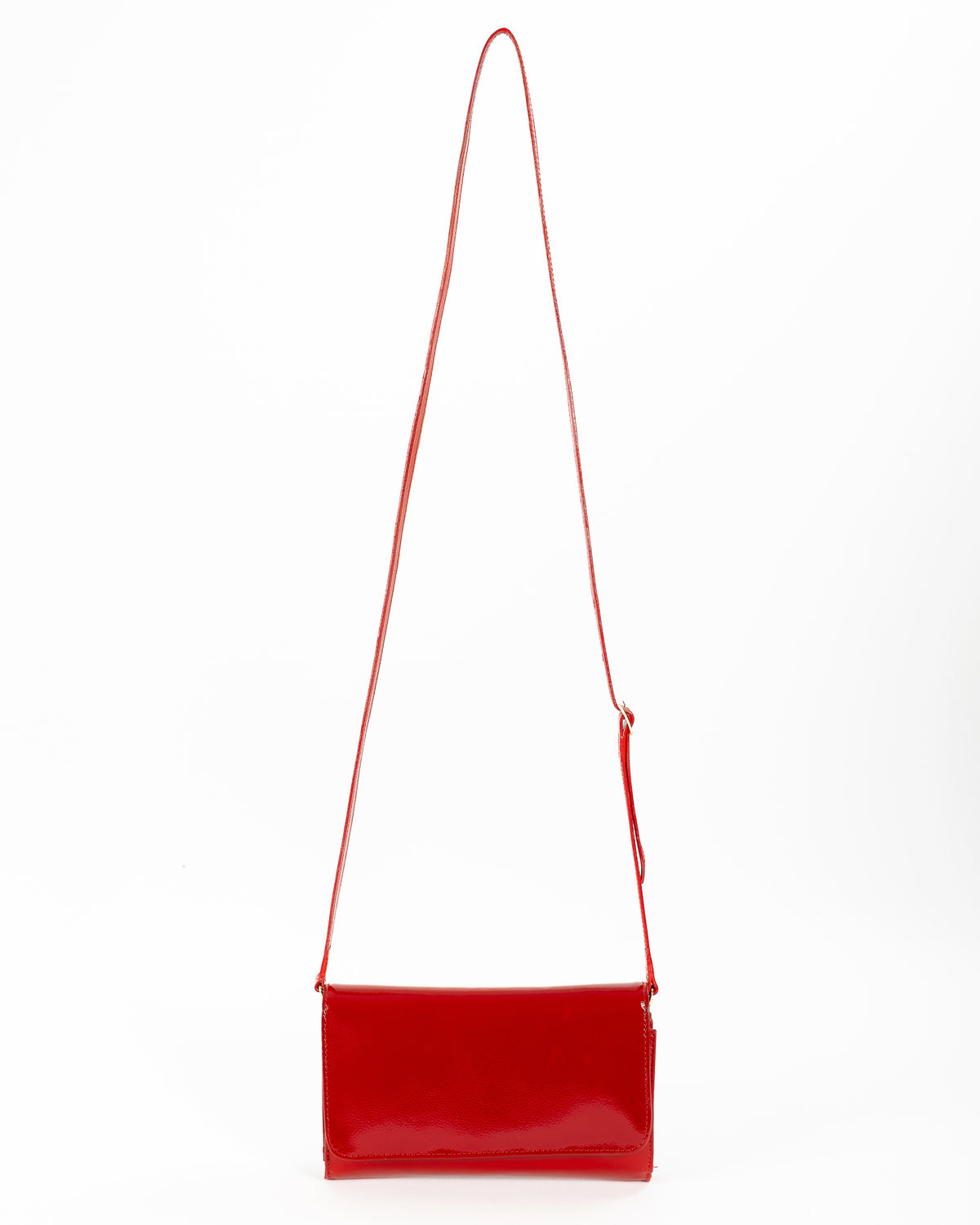 Bolso Clutch Diana | Cuero Rojo Charol