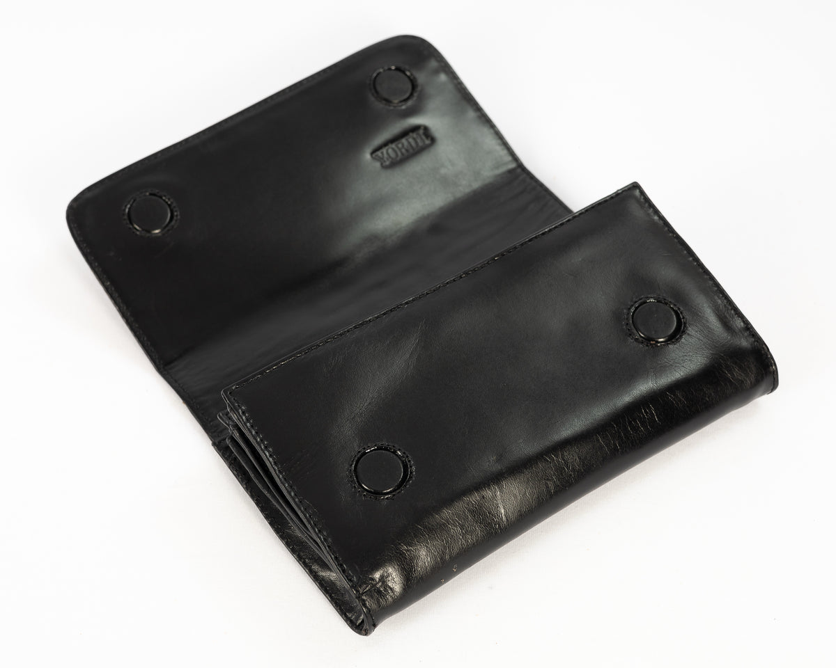 Bolso Clutch Diana | Negro Cocodrilo Charol
