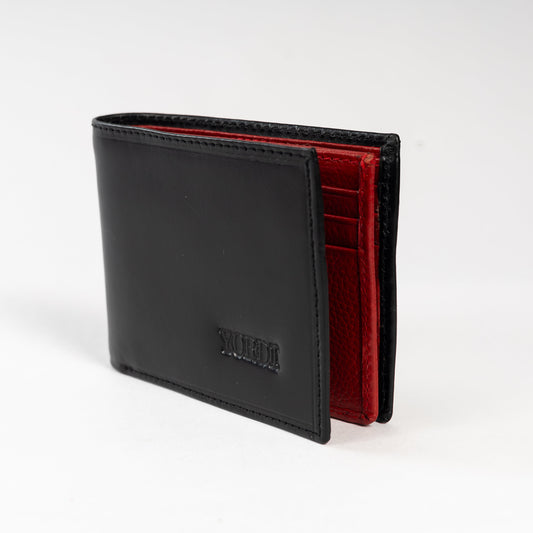 BILLETERA CALABRIA (NEGRO/ROJO)