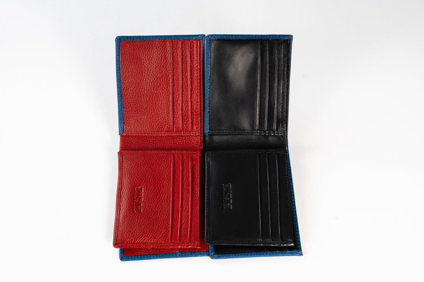 BILLETERA CALABRIA (AZUL/NEGRO)
