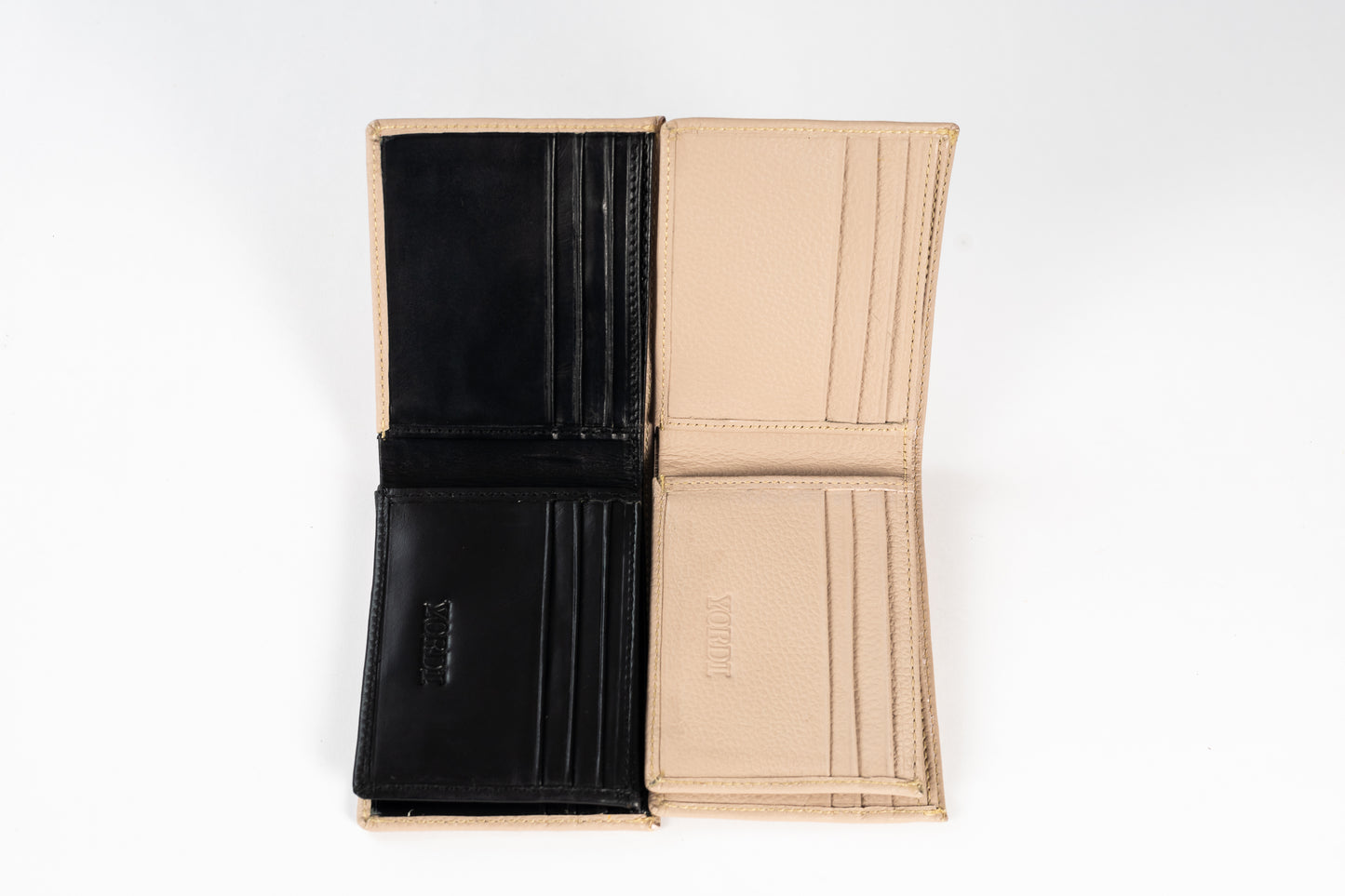 BILLETERA CALABRIA (BEIGE/NEGRO)