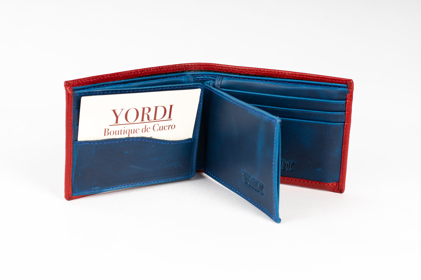 BILLETERA CERDEÑA (ROJO/AZUL)