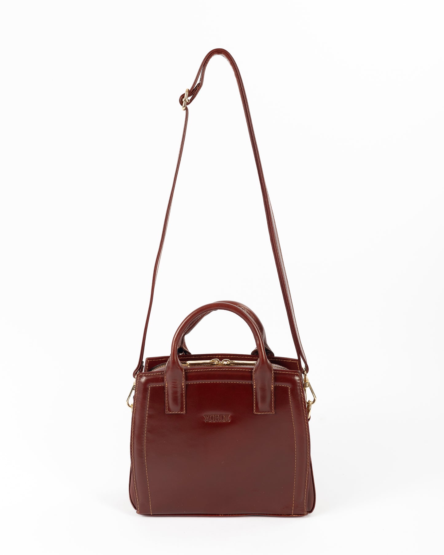 Cartera Mini Karin | Borgoña Pátina