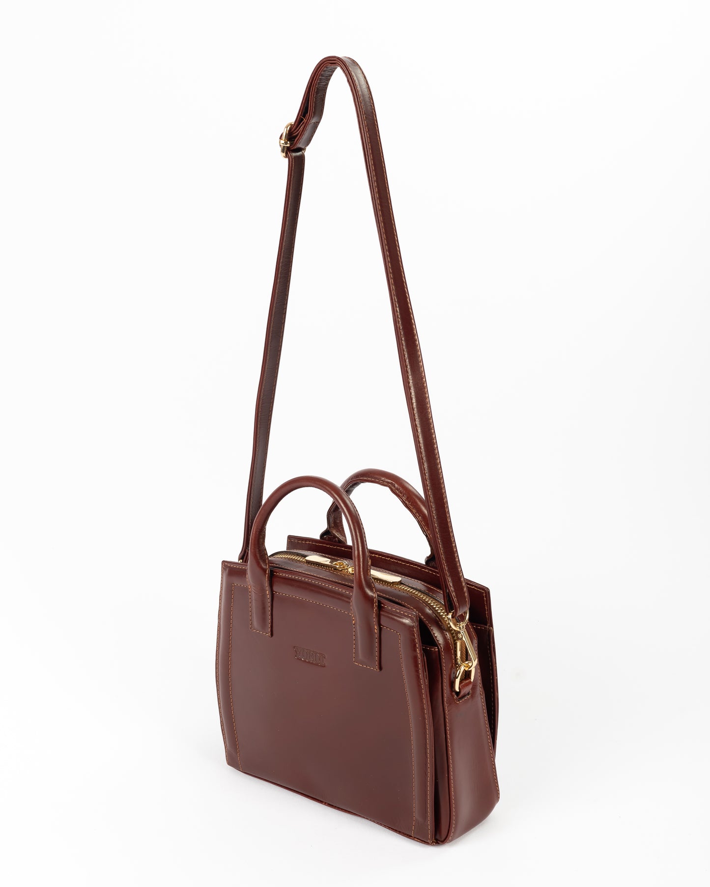 Cartera Mini Karin | Borgoña Pátina