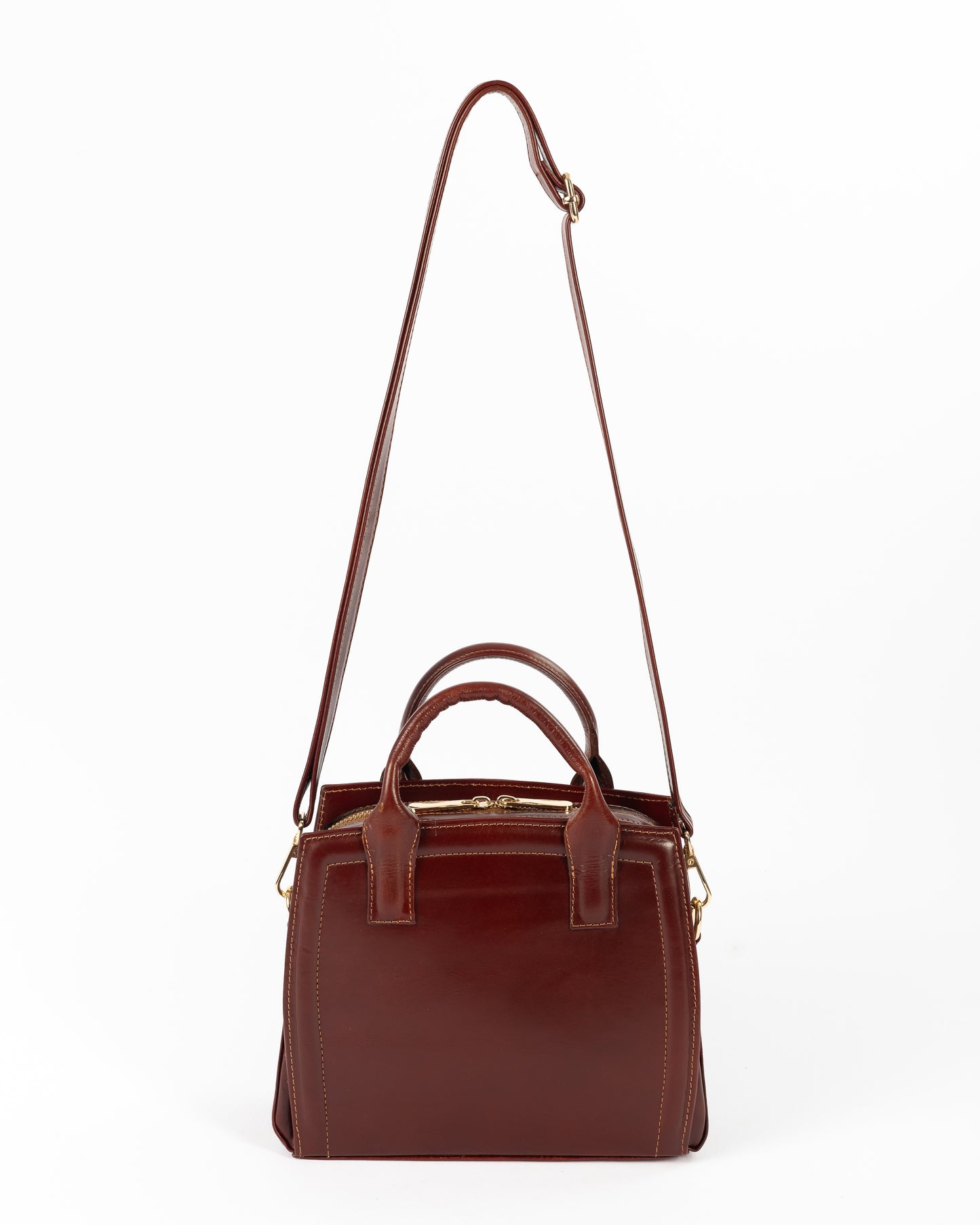 Cartera Mini Karin | Borgoña Pátina