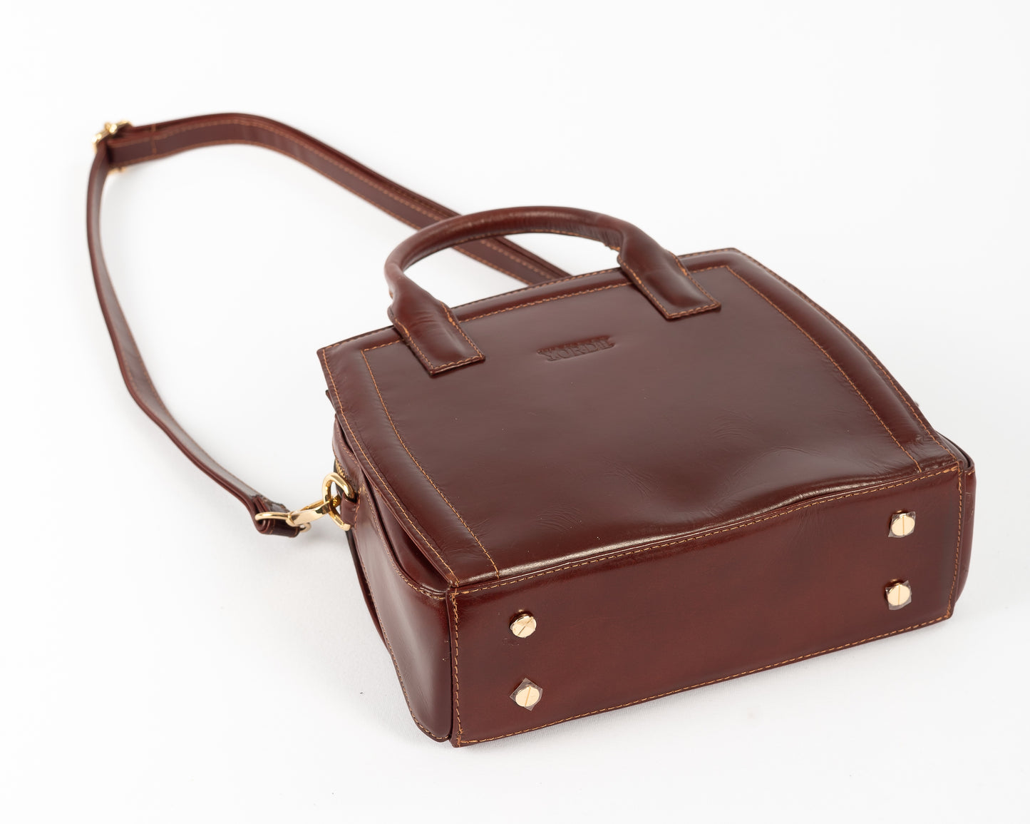 Cartera Mini Karin | Borgoña Pátina