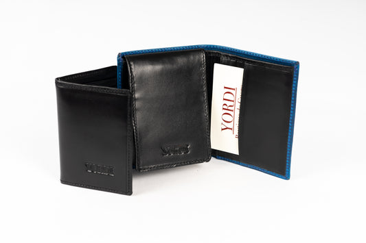 BILLETERA LAZIO (AZUL/NEGRO)