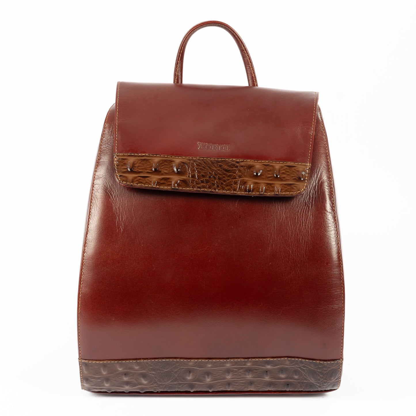Morral Alessia — Borgoña Pátina / Cocodrilo