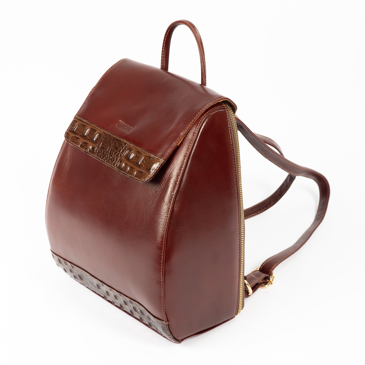 Morral Alessia — Borgoña Pátina / Cocodrilo