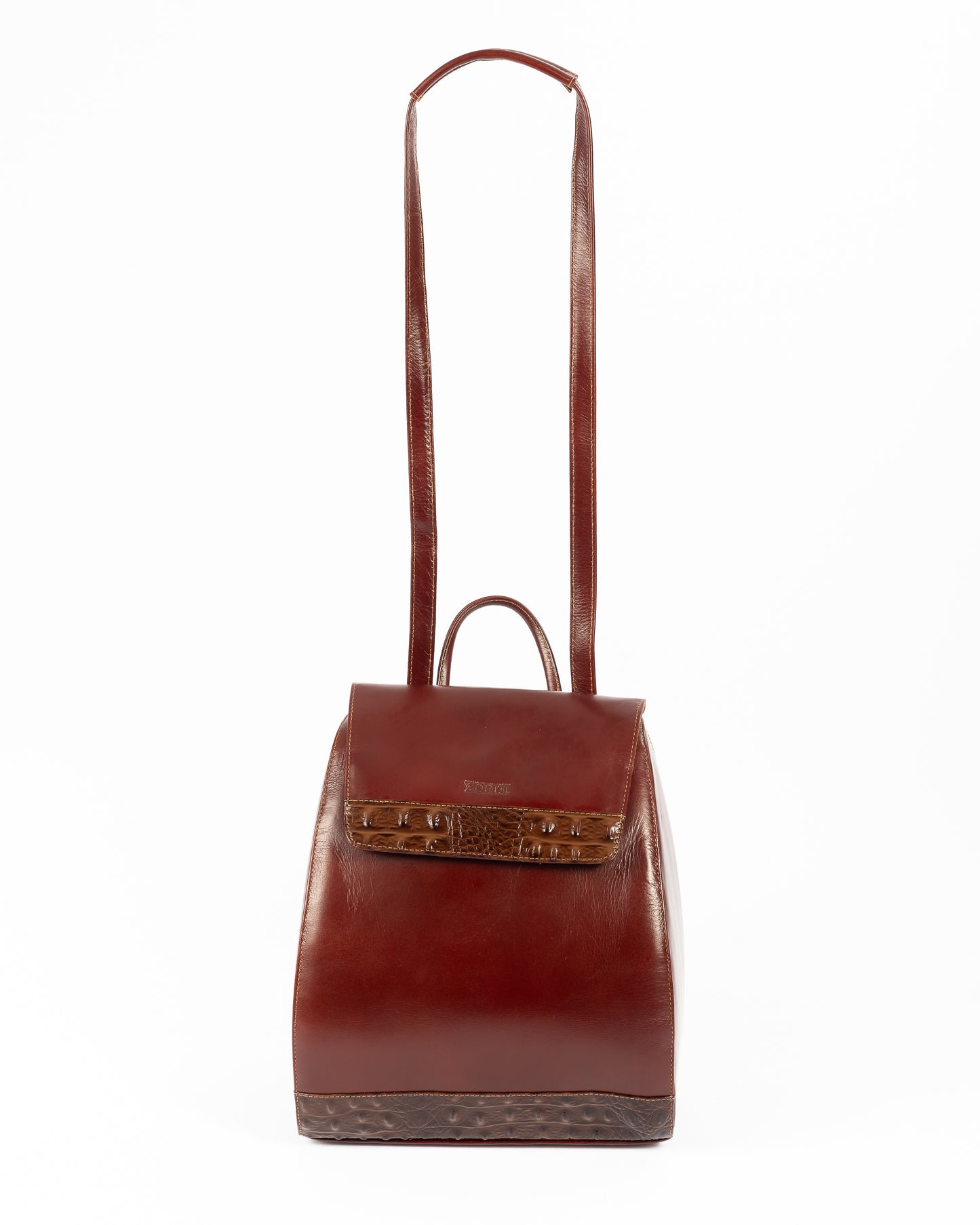 Morral Alessia — Borgoña Pátina / Cocodrilo