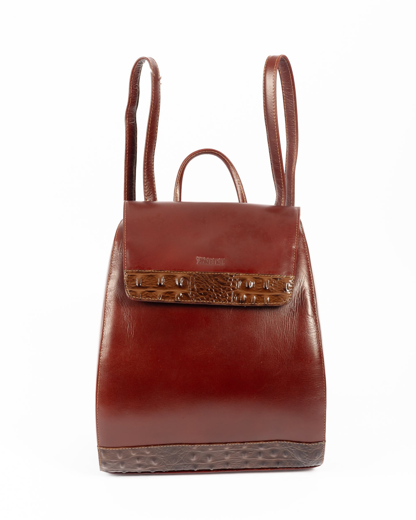 Morral Alessia — Borgoña Pátina / Cocodrilo