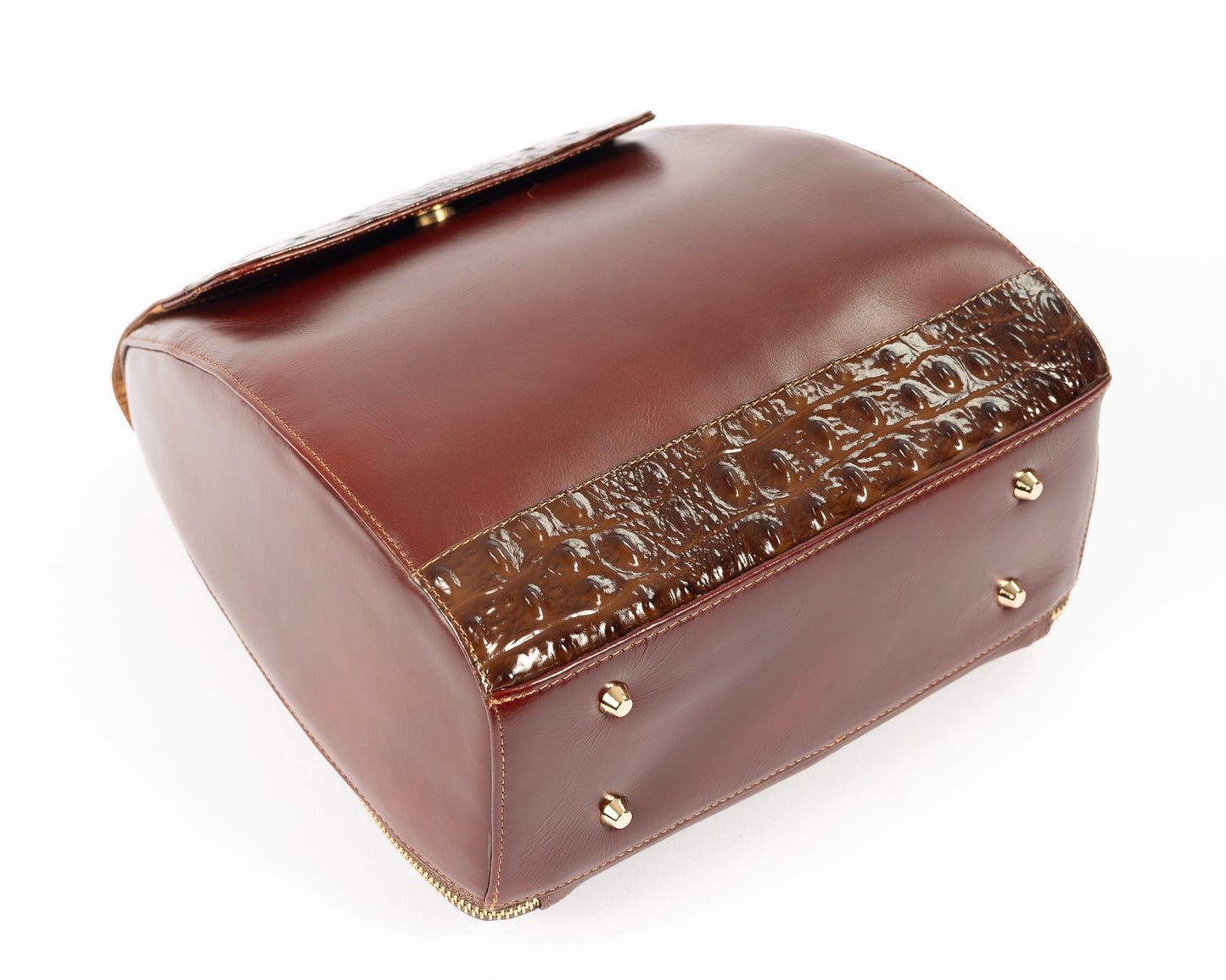 Morral Alessia — Borgoña Pátina / Cocodrilo
