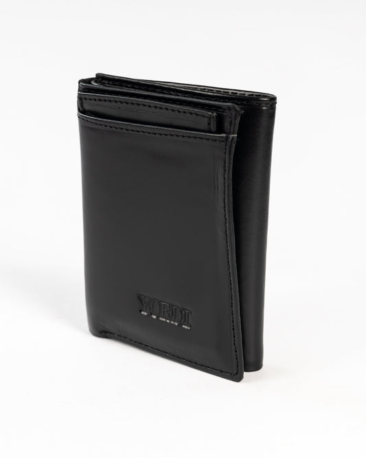 BILLETERA TRIPARTITA (NEGRO/BEIGE)