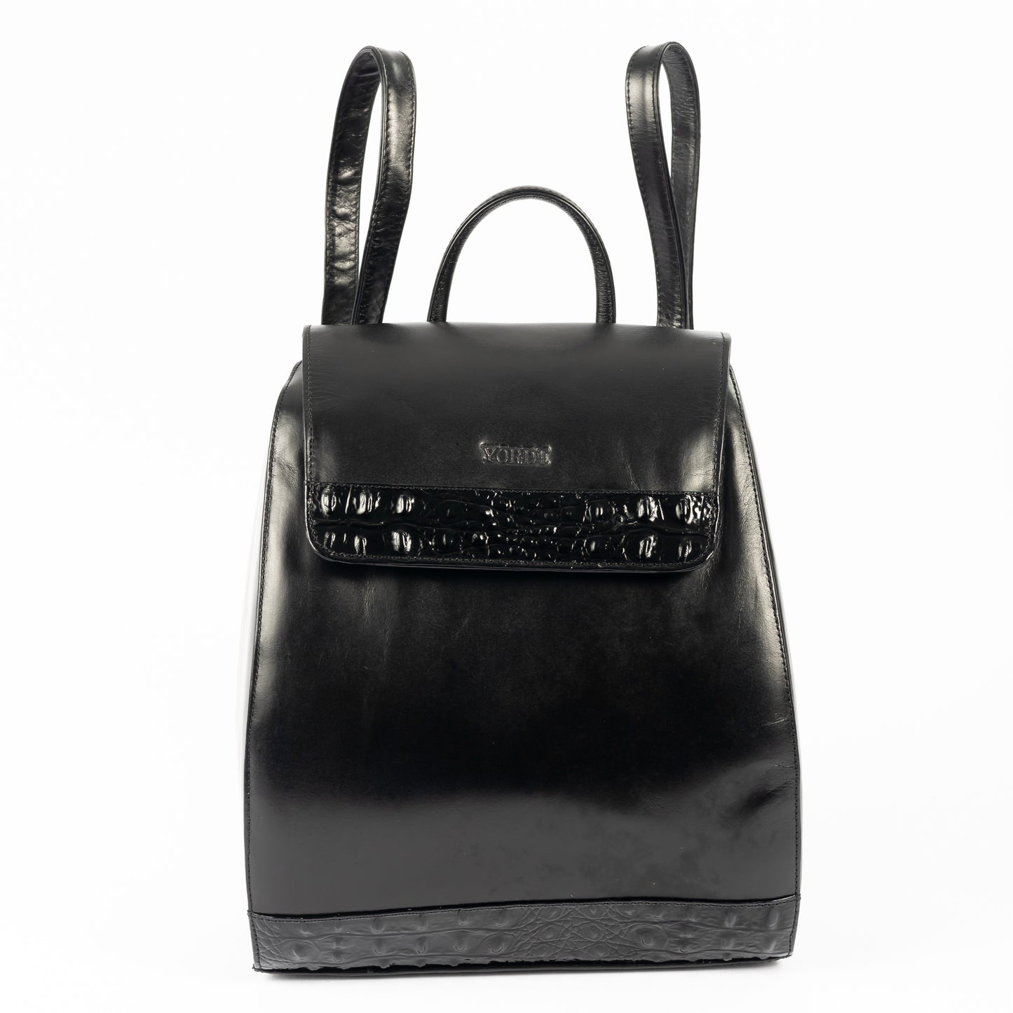 Morral Alessia — Negro Pátina / Cocodrilo