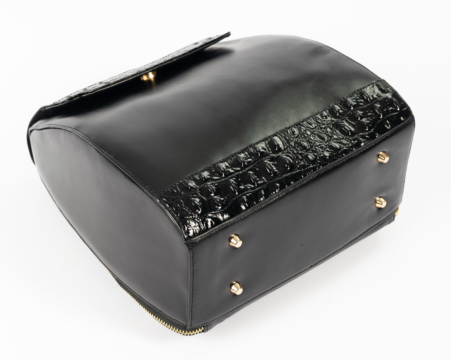 Morral Alessia — Negro Pátina / Cocodrilo