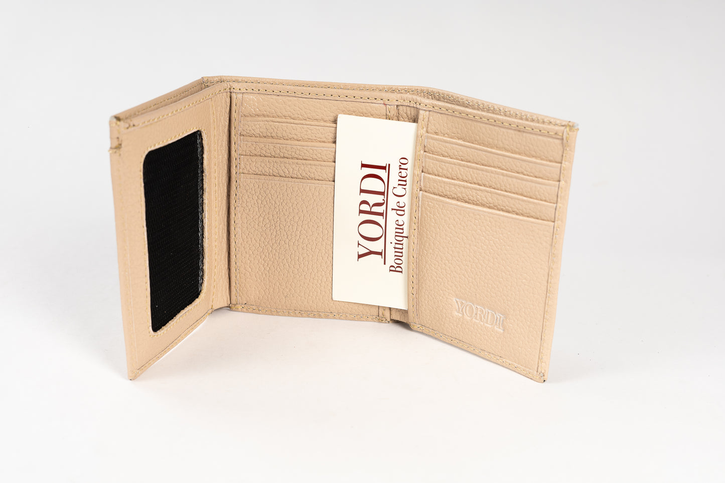 BILLETERA TRIPARTITA (BEIGE)