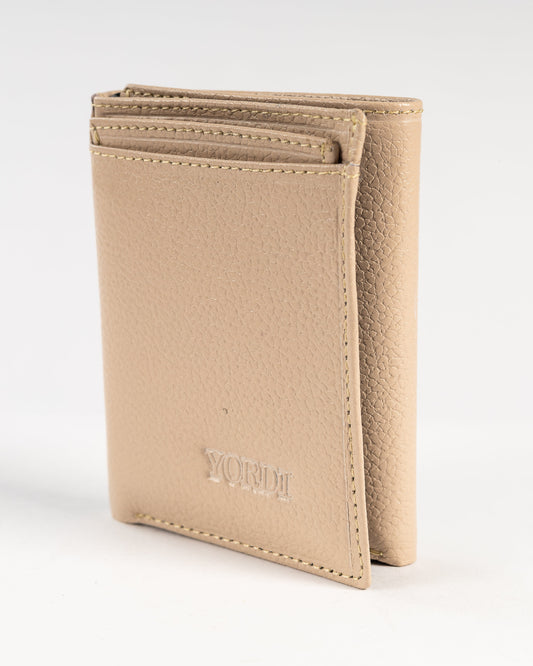 BILLETERA TRIPARTITA (BEIGE/NEGRO)
