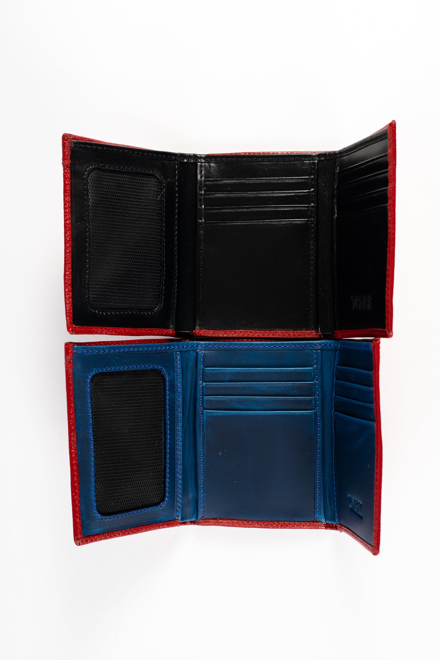 BILLETERA TRIPARTITA (ROJO/AZUL)