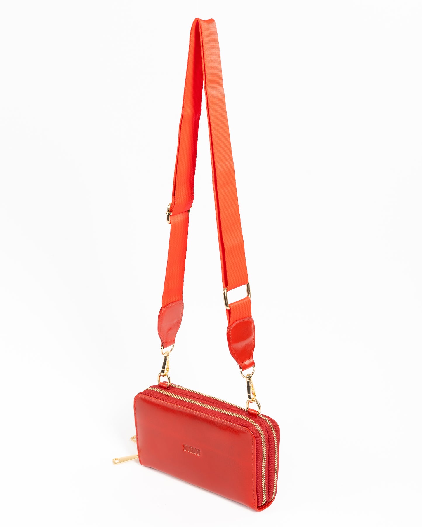 Billetera Manos Libres Bolonia — Rojo