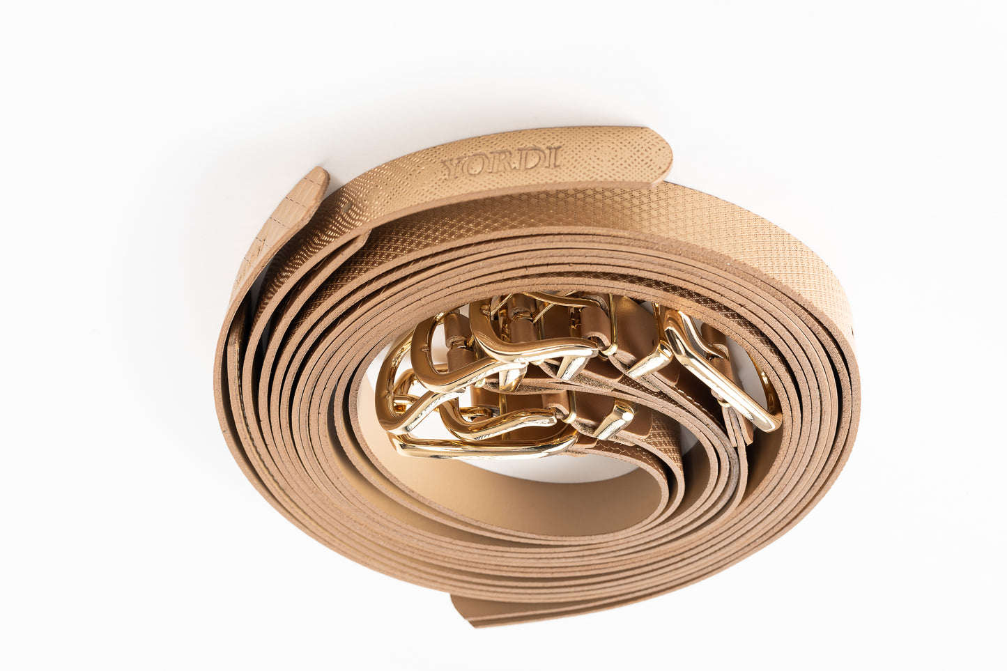 CINTURÓN DE DAMA UNIFAZ 28MM (ORO ROSA)