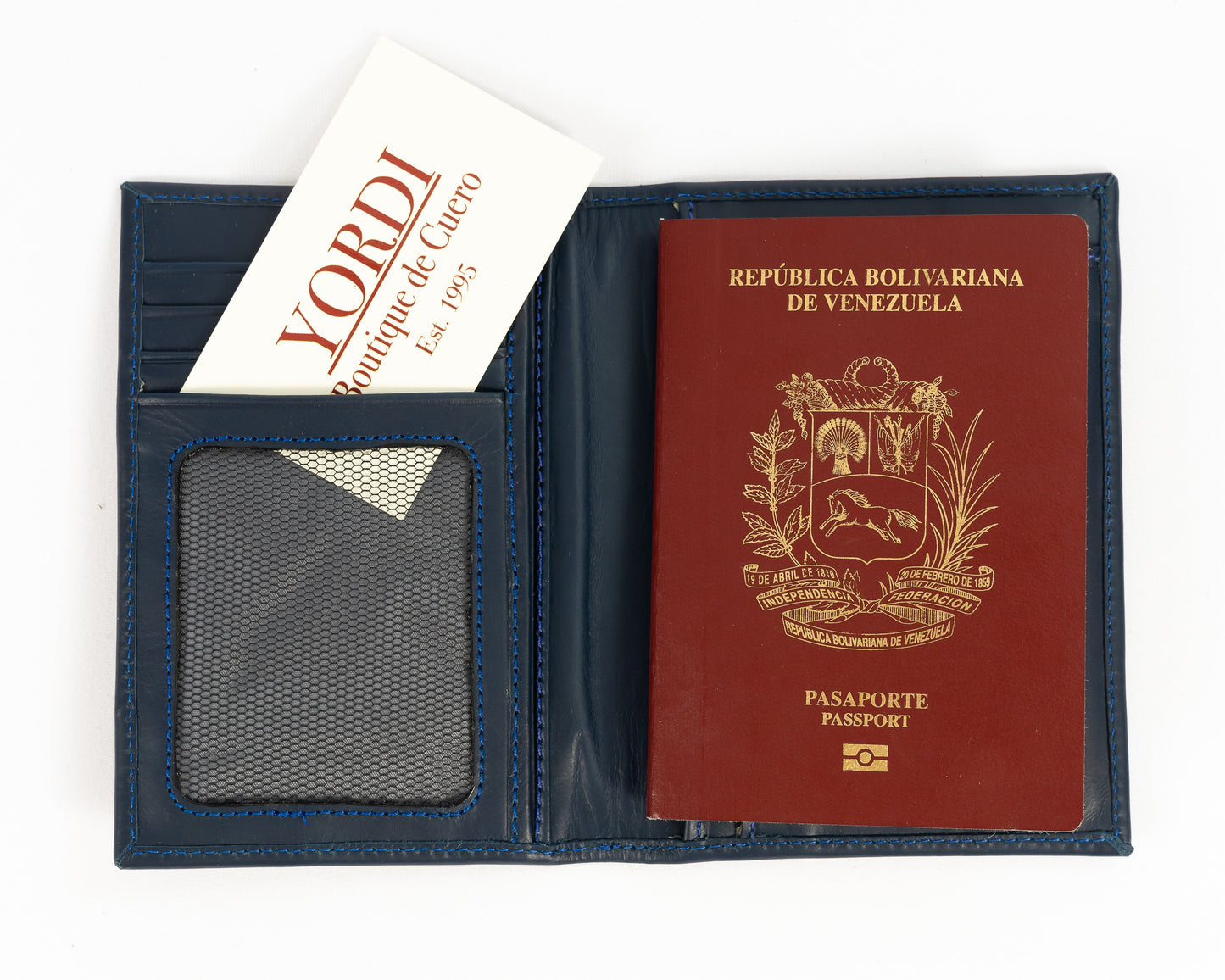 Porta Pasaporte | Azul Marino
