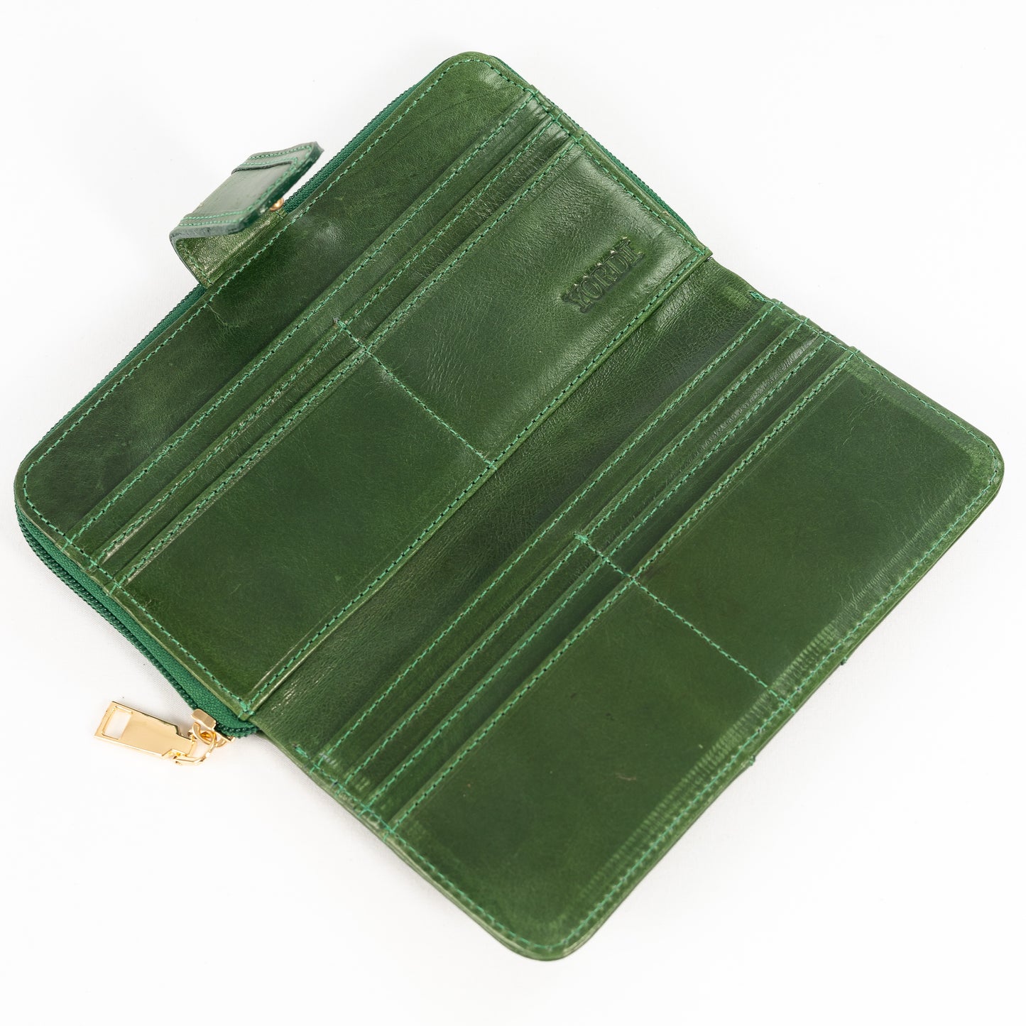 Billetera de Dama Nápoles | Verde Pátina