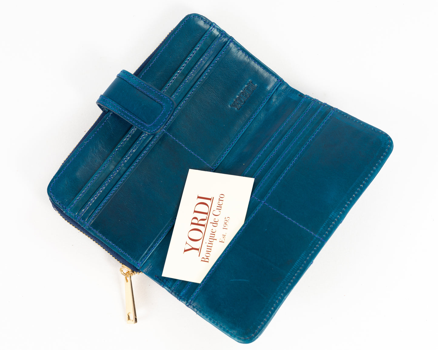 Billetera de Dama Nápoles | Azul Pátina