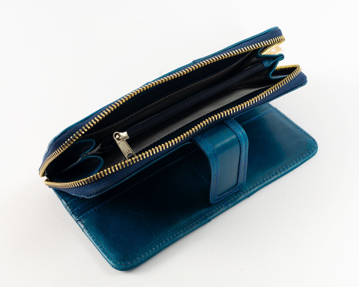 Billetera de Dama Nápoles | Azul Pátina