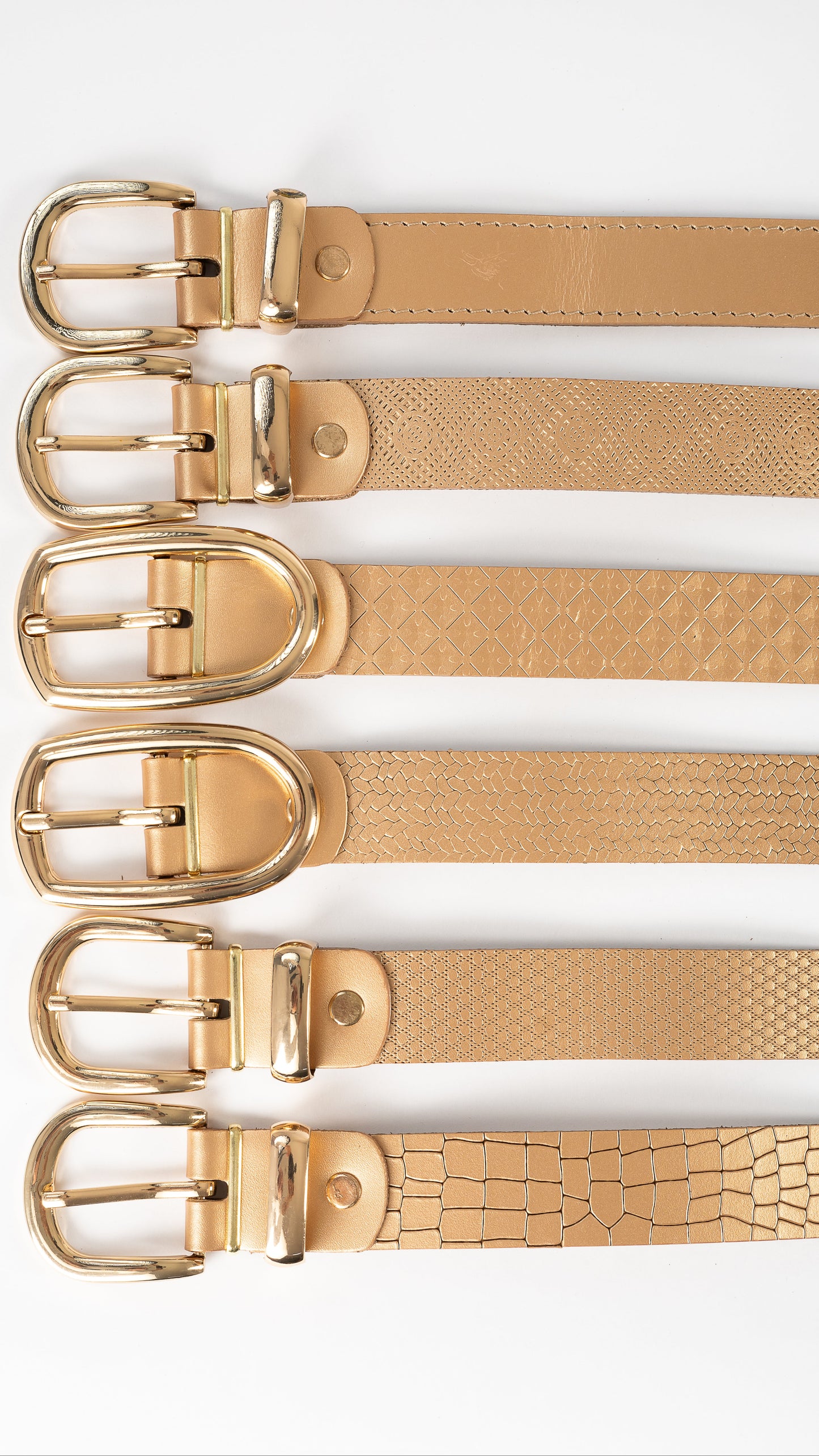 CINTURÓN DE DAMA UNIFAZ 28MM (ORO ROSA)