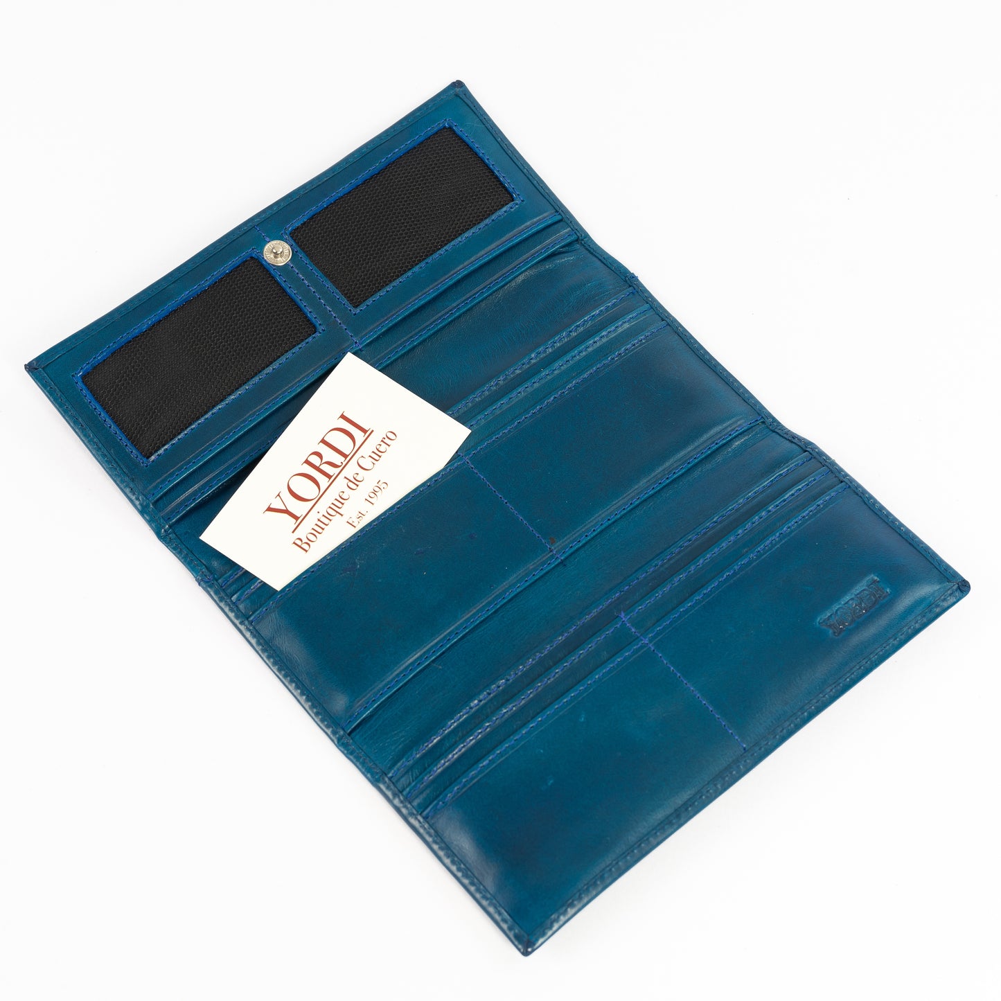 Billetera de Dama Milano | Azul Pátina