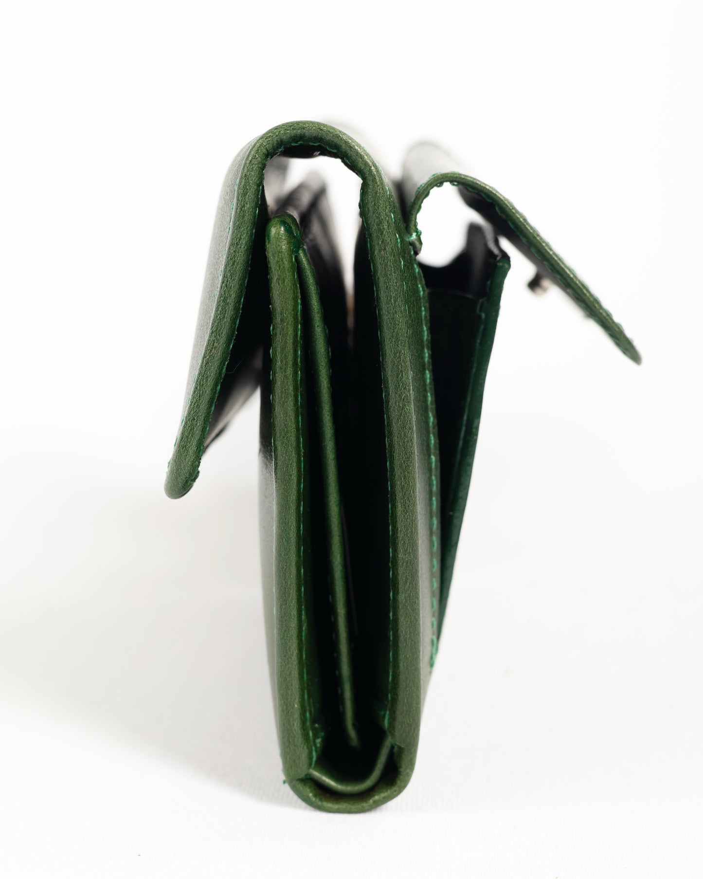 Billetera de Dama Génova | Verde Pátina