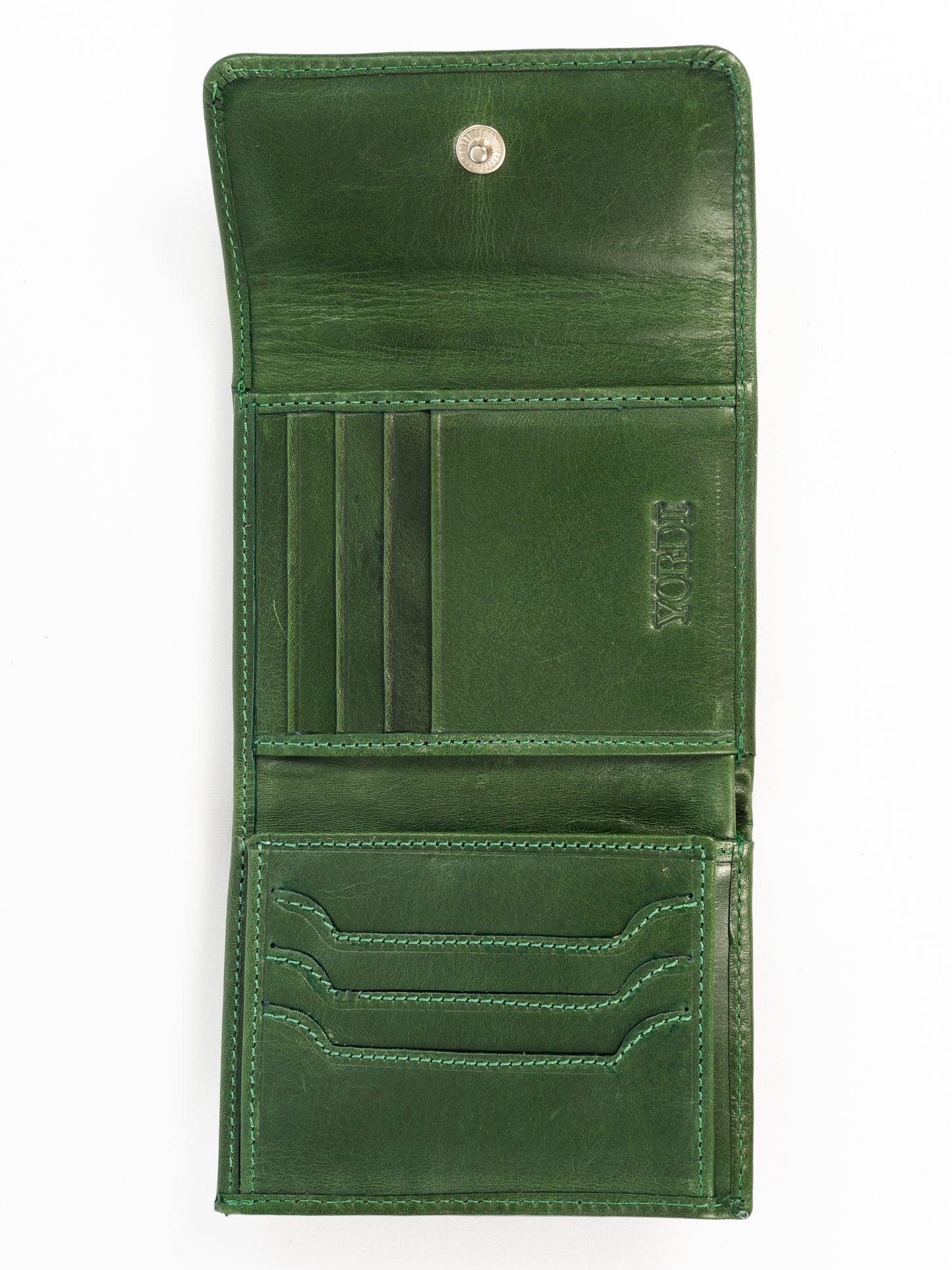 Billetera de Dama Génova | Verde Pátina