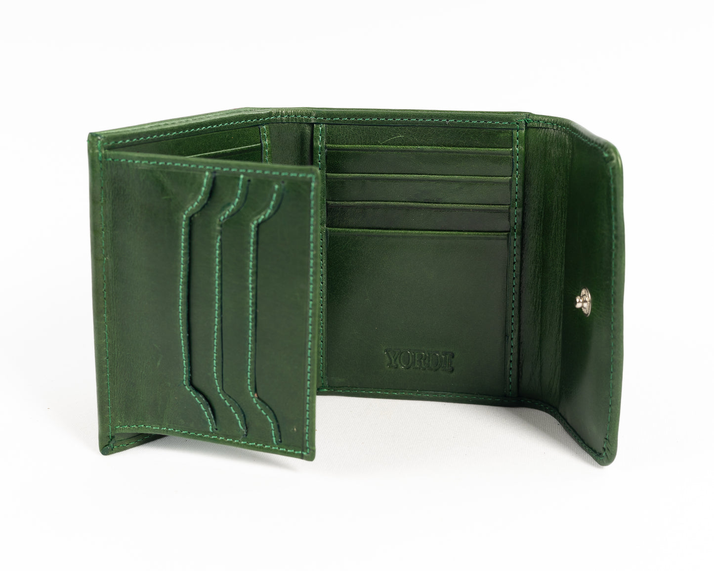 Billetera de Dama Génova | Verde Pátina