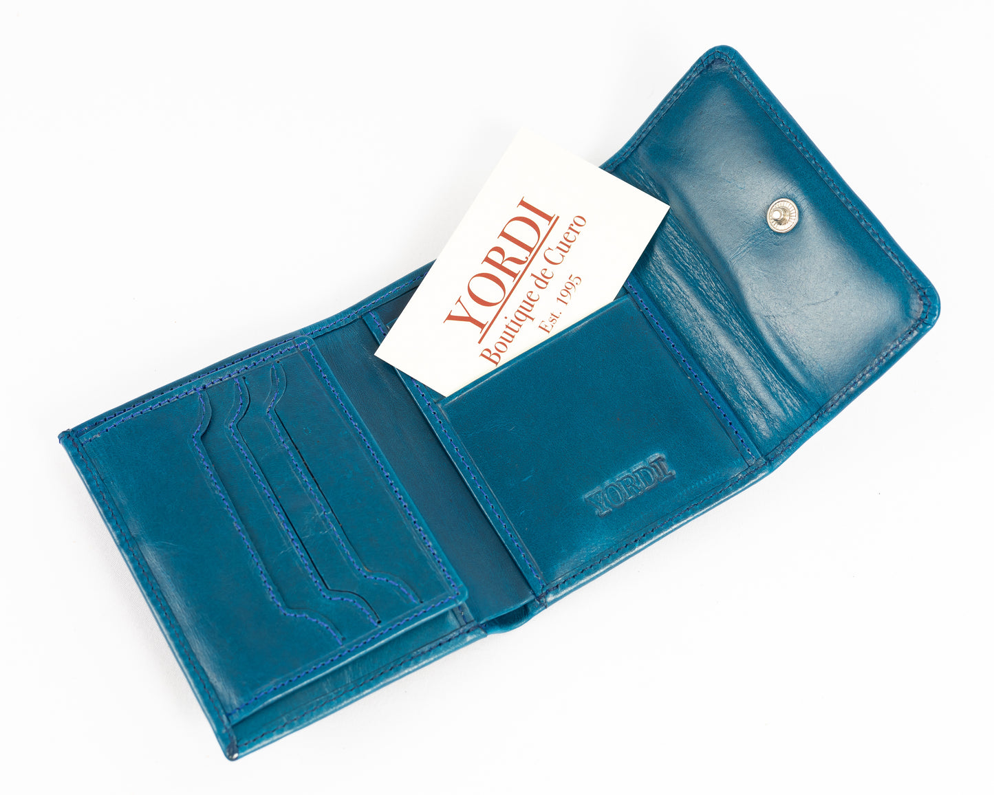 Billetera de Dama Génova | Azul Pátina