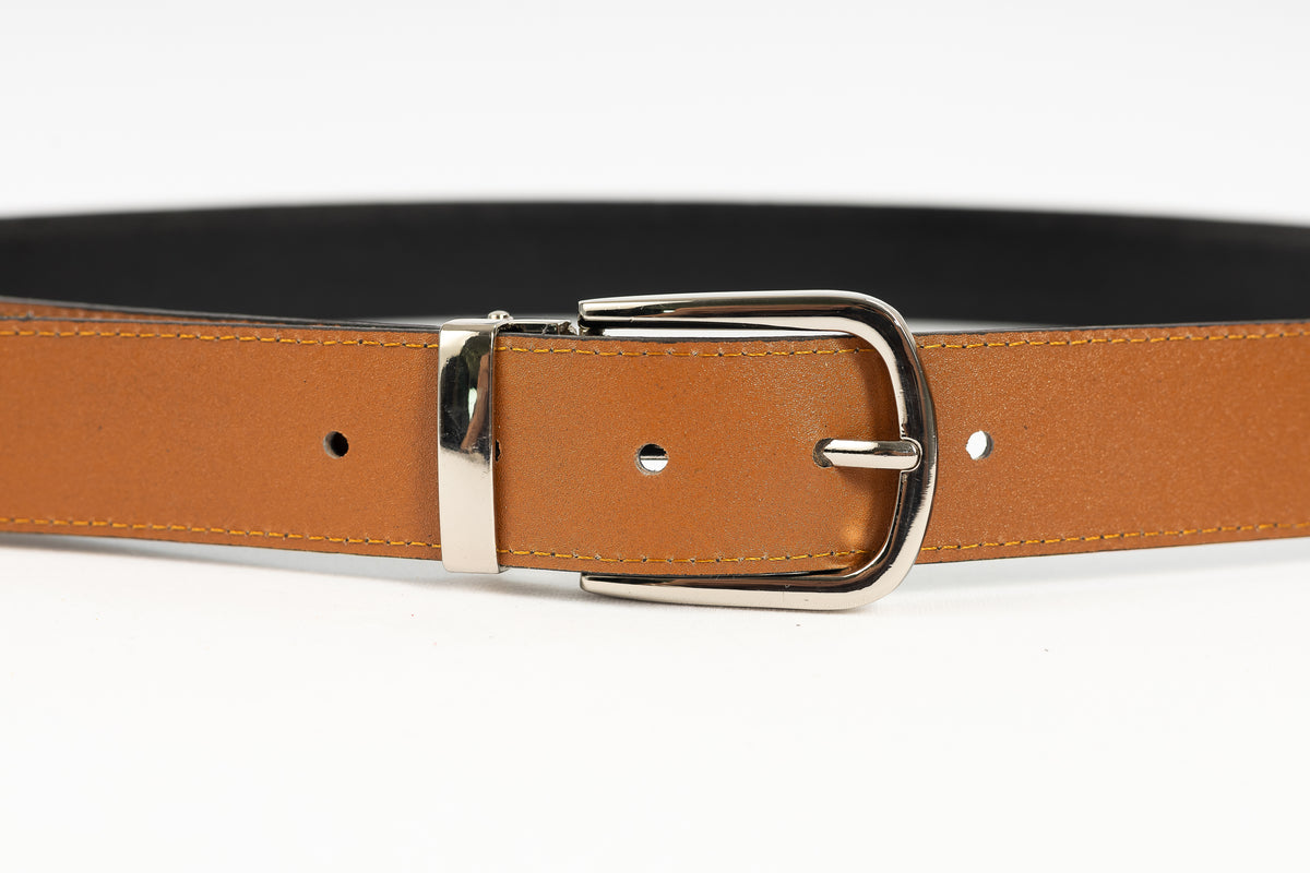 Cinturón Doble Faz 30mm | Negro/Camel
